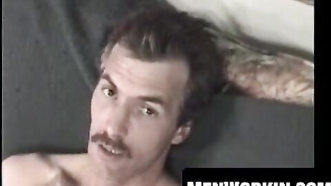 This butt pirate strokes himself with filthy joy