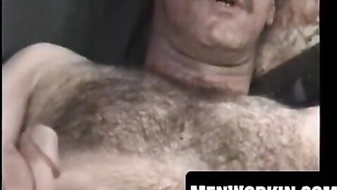 This butt pirate strokes himself with filthy joy