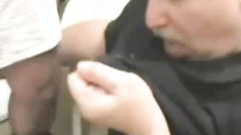 Mature Bear Daddy Sucks and Swallows