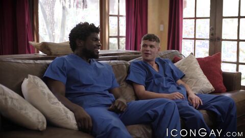 Petite Dylan Hayes gaping hole takes Devin Trez big black dick