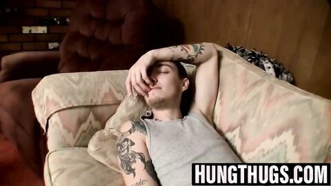 Playful Devin joins Blinx for mutual wanking session