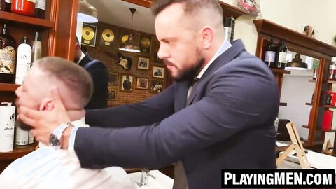 PlayingMen.com - Sir Peter gets a cock ride from client Adam Franco