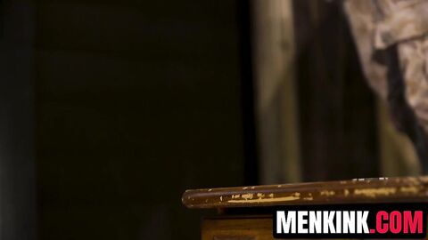 Jeremy Spreadums begs as casino muscle men punish his thief hole