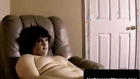 Twink Blaze services thick pole with both hands and mouth