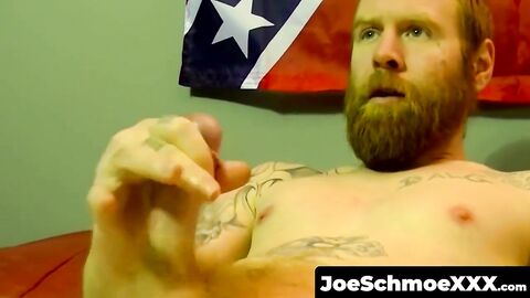 JoeSchmoeXXX.com - Ginger amateur with huge beard drained by mature gay's mouth