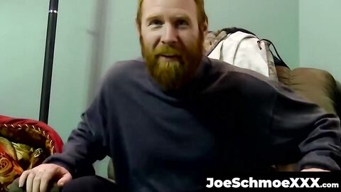 JoeSchmoeXXX.com - Ginger amateur with huge beard drained by mature gay's mouth
