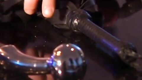 Hunky Robert Black suffers pleasure and pain on sub body