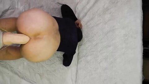 Twink Masturbates With Huge Dildos Hard and Deep