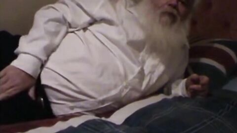 Fat Bear Daddy Wanks His Small Cock