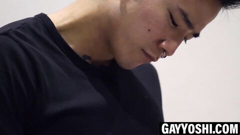 BDSM fetish jock Yoshi Kawasaki drills smooth twink raw