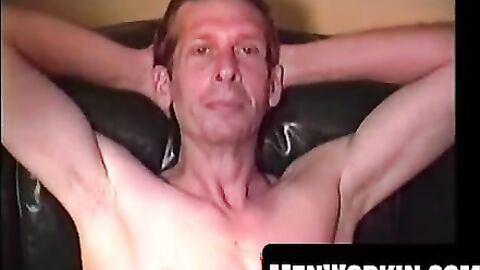 Horny guy cant resist himself when alone