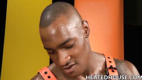 Black Tyson Tyler dildo drills and butt fucks Johnny Vs tasty rear