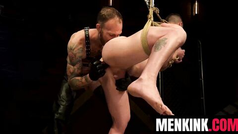 Derek Kage couldnt keep silent while flogged by Christian Wilde