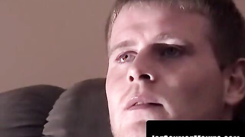 Bobby erupts jizz geyser during oily closeup handjob