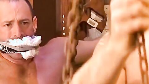 Kinky mechanic Derek da Silva chains and torments hunk