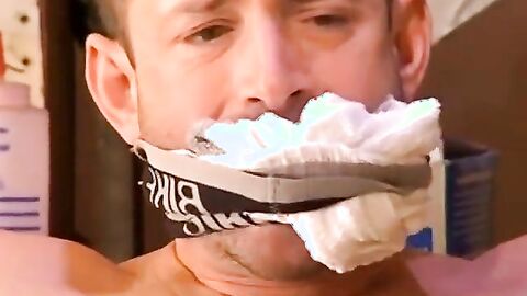 Kinky mechanic Derek da Silva chains and torments hunk