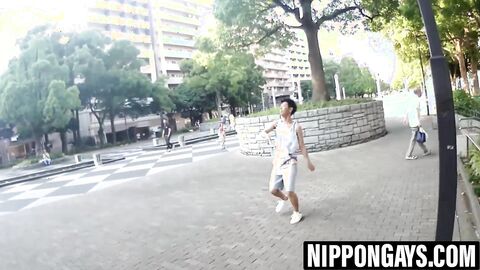 Japanese twinks fuck so hard the bedframe breaks