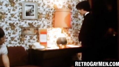 Retro butt pirate takes doggy then sprays cum wildly