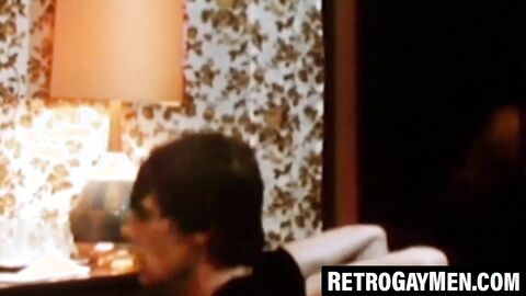 Retro butt pirate takes doggy then sprays cum wildly