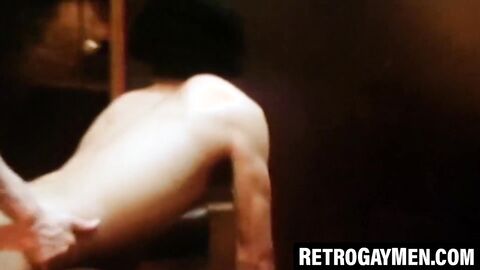 Retro butt pirate takes doggy then sprays cum wildly