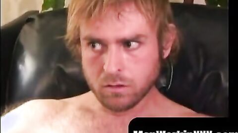 MenWorkinXXX.com - Hairy amateur makes his dick rock hard and masturbates solo intens