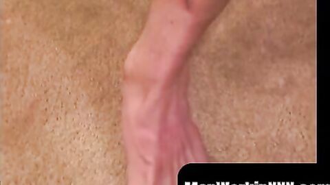 MenWorkinXXX.com - Hairy amateur makes his dick rock hard and masturbates solo intens