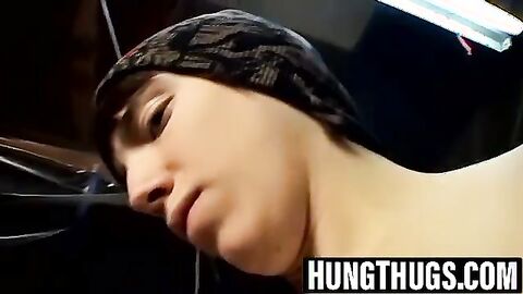 Three dudes group up to blast massive loads