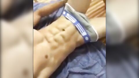 Muscular Twink Strips Down and Shows Off