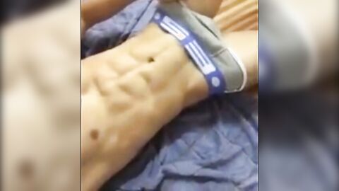 Muscular Twink Strips Down and Shows Off