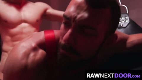 RawNextDoor.com - Dom Dante Martin dominates and barebacks gay Johnny B with force