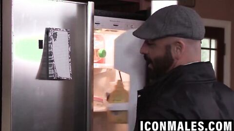 Stepdad Adam Russo destroys cute twink Derek Reed's hole