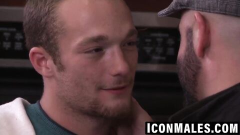 Stepdad Adam Russo destroys cute twink Derek Reed's hole