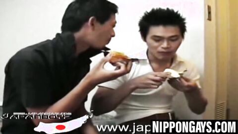 Classic Asian young gay blows cock before rough ride