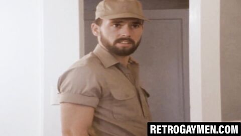 Classic gay man spreads for incredible anal pounding