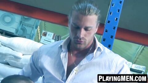 PlayingMen.com - Denis Vega and Johan Kane's sweaty flip flop anal