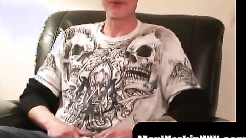 MenWorkinXXX.com - Hairy amateur playfully teases his cock and erupts big loads