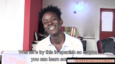 SayUncleNetwork.com - Jamaican stud sucks cock then BBC bareback fucking homo