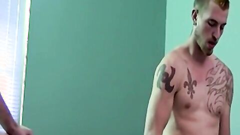 JoeSchmoeXXX.com - Tattooed amateur fucks gay lover with intense passion