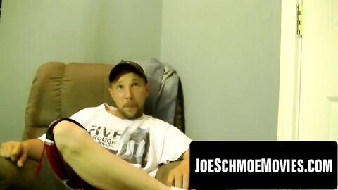 Badass unloads cum artillery during aggressive tabletop jerk