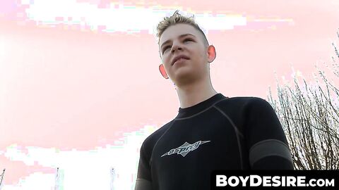 BoyDesire.com - Two horny twinks' amateur anal adventure with a tight-assed newbie