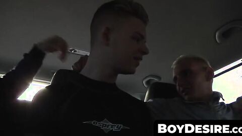 BoyDesire.com - Two horny twinks' amateur anal adventure with a tight-assed newbie