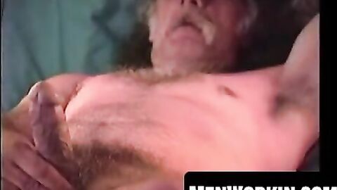 Old grey haired man still got it and shows off