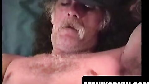 Old grey haired man still got it and shows off