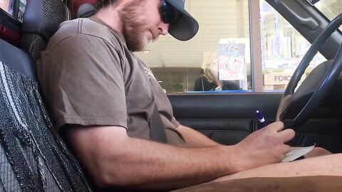 Hands-Free Public Cum: Daddy's Bank Adventure