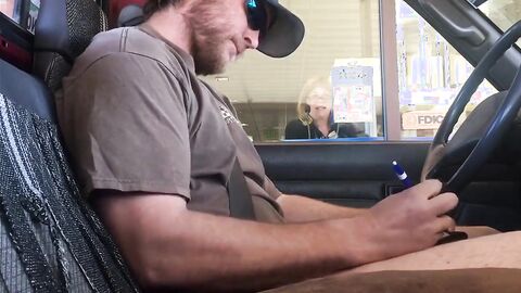 Hands-Free Public Cum: Daddy's Bank Adventure