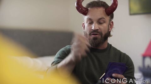 Super horny Bruce Jones and Michael Boston spitroast BBC Tony Genius