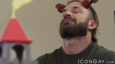 Super horny Bruce Jones and Michael Boston spitroast BBC Tony Genius