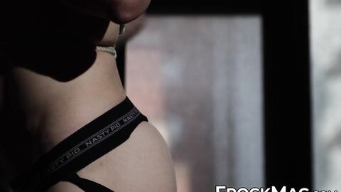 Bound Fly Boy torments restrained Pup Kylo till he shakes and squirms