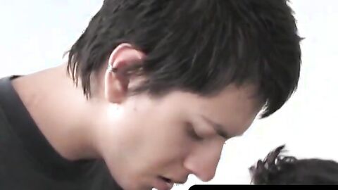 OTBXXX.com - Young Latino twinks enjoy raw fucking after sucking big hard dicks until