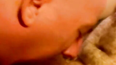 JoeSchmoeXXX.com - Hairy amateur offers small cock to chubby cock sucker's delight